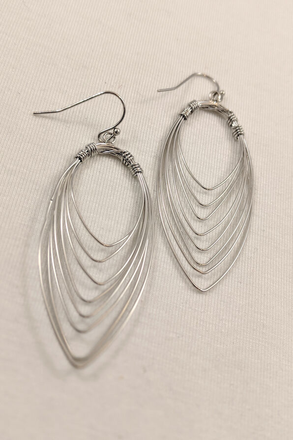 Nesting Earrings, Silver, original image number 0